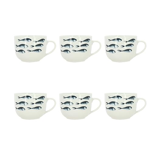 NOVASTYL - Jumbo-Pescare 2414216, 48 cl, Porzellan, Weiß, 6 Stück NOVASTYL - Jumbo-Pescare 2414216, 48 cl, Porzellan, Weiß, 6 Stück von Novastyl