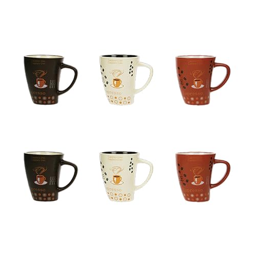 NOVASTYL - Nova 2414214 Becher aus Steingut, 25 cl, 3 verschiedene Farben, 6 Stück NOVASTYL - Nova 2414214 Becher aus Steingut, 25 cl, 3 verschiedene Farben, 6 Stück von Novastyl