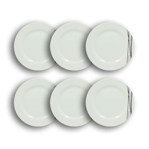 NOVASTYL - Set 6 Dessertteller, Carbon, 19 cm, aus Porzellan – 2614932 NOVASTYL - Set 6 Dessertteller, Carbon, 19 cm, aus Porzellan – 2614932 von Novastyl