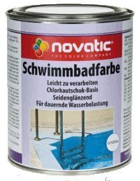 Novatic Schwimmbadfarbe, Blau 750ml von Novatic