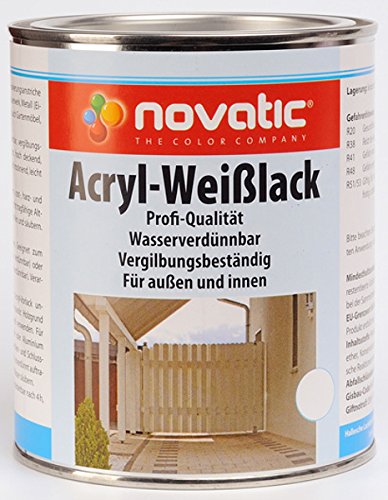 novatic Acryl-Weißlack, weiß 2.5ltr von Novatic