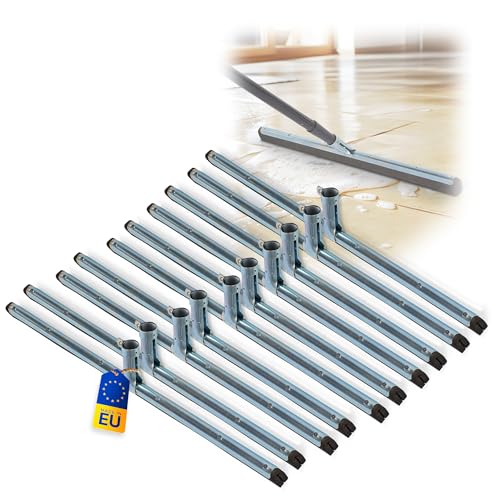 Novatool 10x Fliesenabzieher Dusche 60 cm Boden Wasserabzieher für Boden Garten Bad Fliese Glas Terrasse Fenster Auto Wasserschieber Edelstahl Boden Pool Badabzieher XXL breit Abzieher - ohne Stiel von Novatool