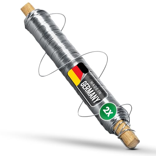Novatool 2x Wickeldraht I verzinkt I 0,65 mm I Drahtrolle I Basteldraht Metalldraht Blumenbindedraht Bindedraht Biegedraht Pflanzendraht rostfrei Dekoband Novatool 2x Wickeldraht I verzinkt I 0,65 mm I Drahtrolle I Basteldraht Metalldraht Blumenbindedraht Bindedraht Biegedraht Pflanzendraht rostfrei Dekoband von Novatool