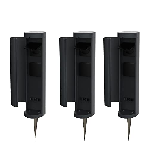 Novatool 3x Steckdosenturm 2-fach außen Anthrazit rund mit Blende IP44 mit Erdspieß Steckdose Aussen Gartensteckdose Outdoor Steckdosesäule Garten Steckdosenturm Novatool 3x Steckdosenturm 2-fach außen Anthrazit rund mit Blende IP44 mit Erdspieß Steckdose Aussen Gartensteckdose Outdoor Steckdosesäule Garten Steckdosenturm von Novatool