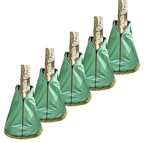 Novatool 5X Säcke für Baumbewässerung 75 Liter Grün Bewässerungsbeutel aus robustem PVC Baumsäcke Bewässerung Baumbewässerung Säcke Wasserbeutel Baum von Novatool