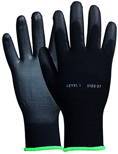 Novatool Arbeitshandschuh Herren I Größe 9 I Polyester I EN388:2016 4131X I Montagehandschuh Schutzhandschuh Mechaniker Handschuh Werkstatt KFZ Gartenhandschuh Work Gloves von Novatool