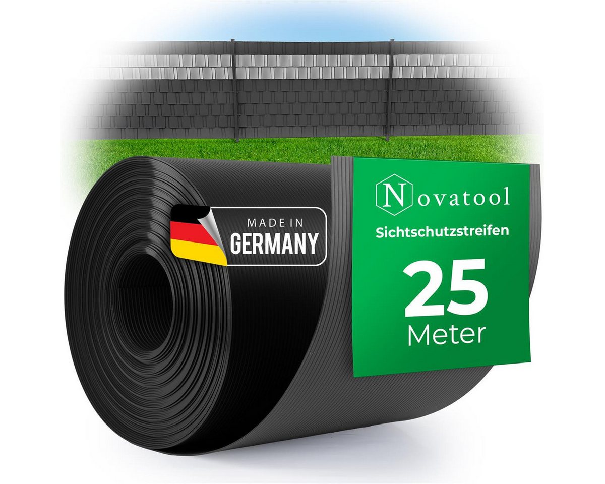 Novatool Doppelstabmattenzaun -, (1-St), Sichtschutzstreifen-Rolle von Novatool