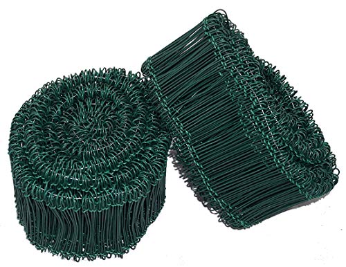 Novatool Drahtsackverschluss 2000 Stück | 1,4 x 200mm Grün ummantelt | Rödeldraht Verschlussdraht Bindedraht Sackverschlüsse von Novatool