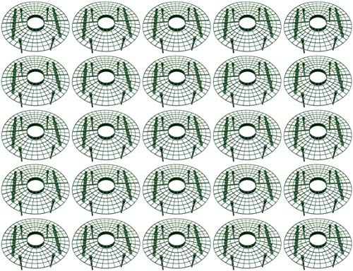 Novatool Erdbeer Reifer Set 25 Stück Erdbeerreifer Erdbeerranke Pflanzenstütze Erdbeerrahmen Erdbeer Ringe Schneckenschutz Erdbeerringe Erdbeere Rankhilfe Fruchtreifer Pflanzenschutz vor Fäulnis von Novatool