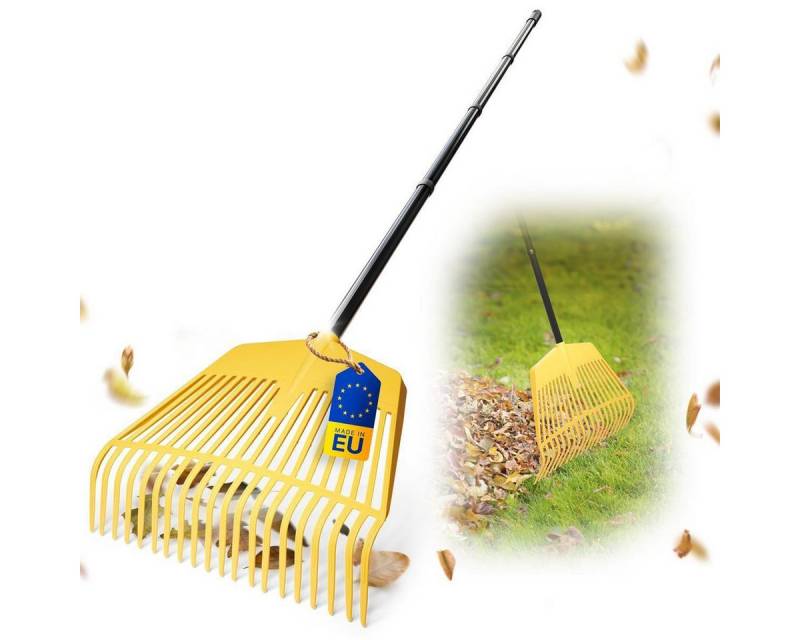 Novatool Gartenpflege-Set -, Laubrechen mit 4-tlg. Steckstiel von Novatool