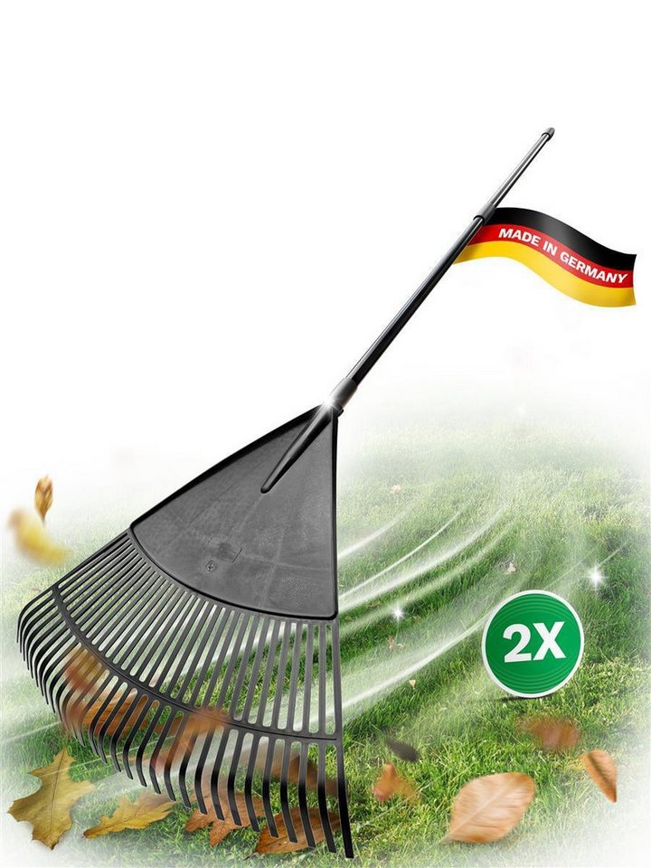 Novatool Gartenpflege-Set -, Laubrechen mit Teleskopstiel von Novatool