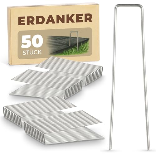 Novatool Heringe Erdanker 150x30x3mm 1000 Stück, rostfrei langlebig & extrem stabil, Erdnägel Bodenhaken Erdhaken Bodenbefestigung Bodenverankerung, für Zelt Garten Unkrautvlies Landschaftsbau Novatool Heringe Erdanker 150x30x3mm 1000 Stück, rostfrei langlebig & extrem stabil, Erdnägel Bodenhaken Erdhaken Bodenbefestigung Bodenverankerung, für Zelt Garten Unkrautvlies Landschaftsbau von Novatool
