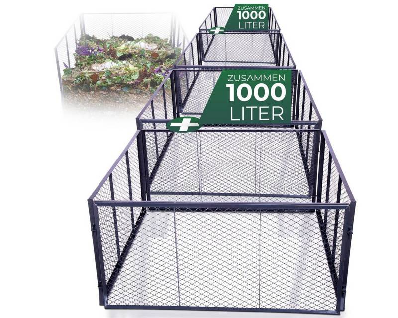 Novatool Komposter -, (4 St), 2x Garten-Komposter von Novatool