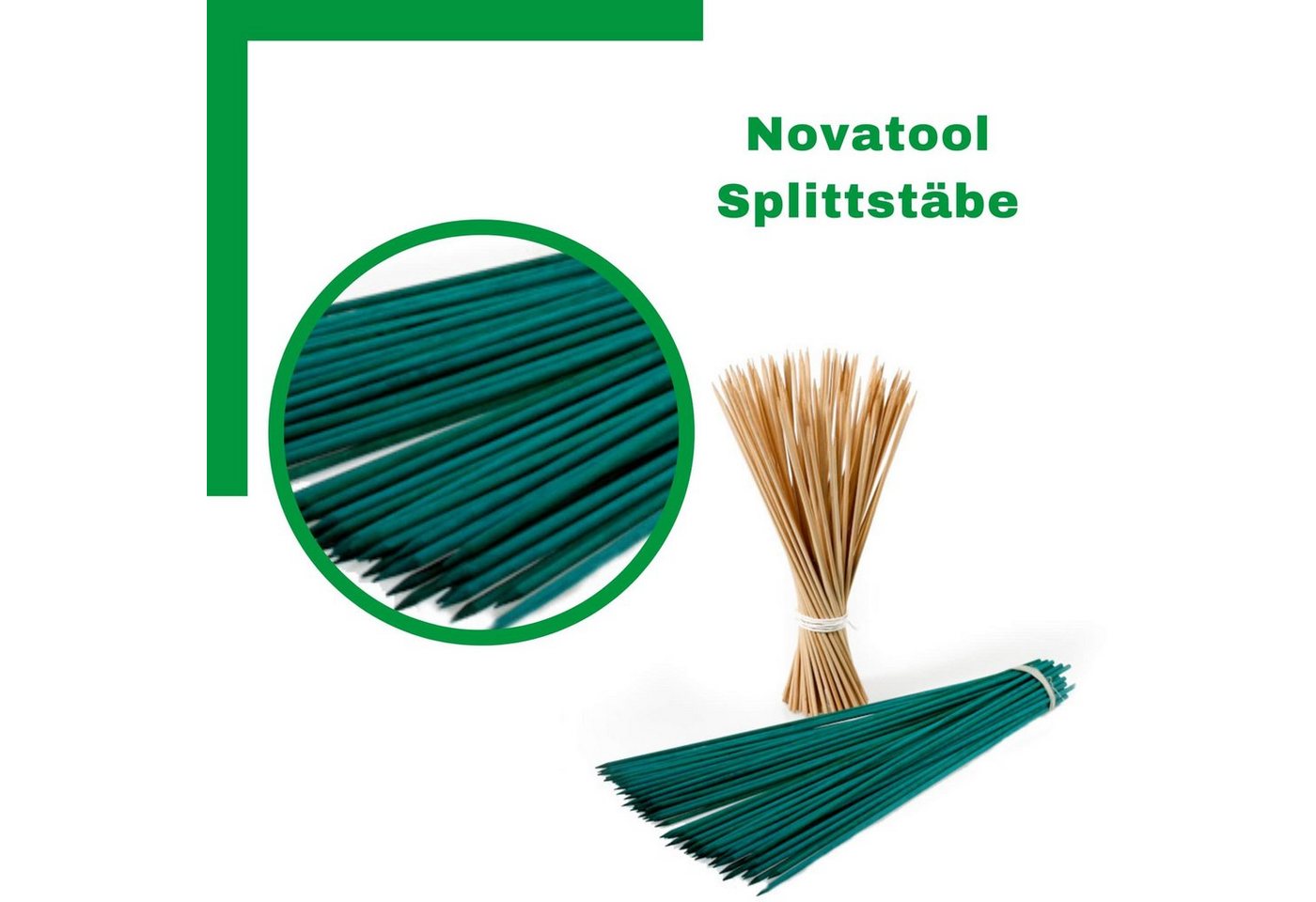 Novatool Rankhilfe 21581-Var, 300 St., Pflanzstäbe Rankhilfe Bambus von Novatool