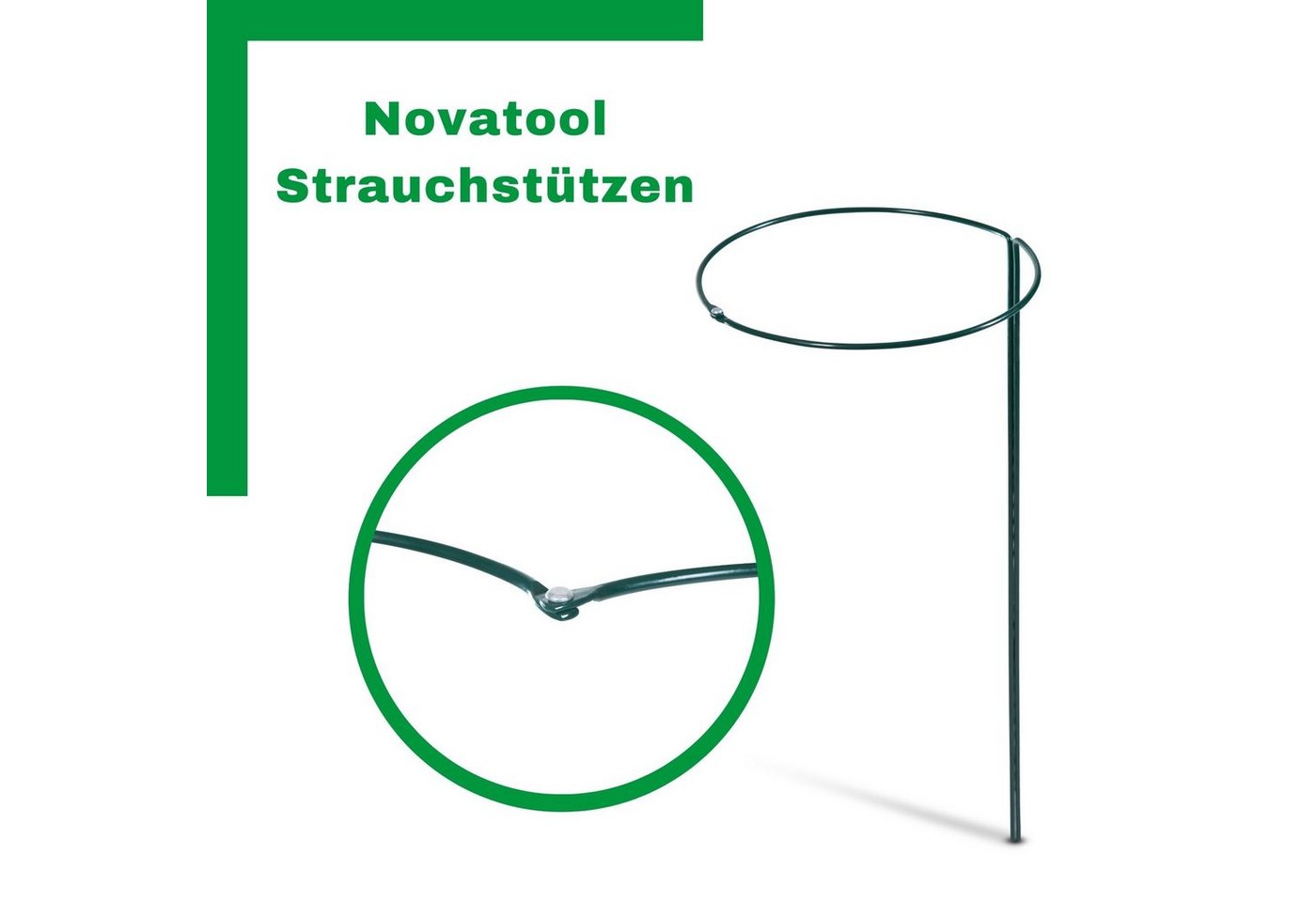 Novatool Rankhilfe -Spar-Set, 10 St., wetterfest, ganzjährig einsetzbar, für Innen- & Außenbreich von Novatool