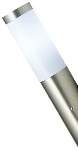 Novatool Wandleuchte I Edelstahl IP44 I E27 Sockel I Ø7x8H36 cm I Außenlampe Außenleuchte Garten Wandlampe Wandstrahler Außen Außenbeleuchtung Lampe Außenbereich Lampe außen Wand Outside lights von Novatool