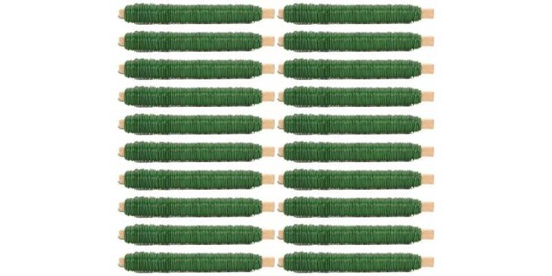 Novatool Wickeldraht -, (Spar-Set, 20St), Wickeldraht grün von Novatool
