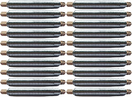 Novatool Wickeldraht I 0,65 mm I Drahtrolle I Basteldraht Gartendraht Blumenbindedraht Bindedraht Biegedraht Pflanzendraht rostfrei Dekoband (20, 0,65 verzinkt) von Novatool