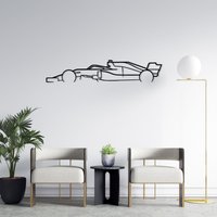 Formel 1 F1 Metall Wandkunst, Silhouette Wandschild, Garage Benutzerdefinierte Auto Dekor von NoveDesignArt