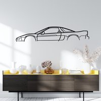 Nsx Silhouette Metall Wandkunst , Garage Wandschild Benutzerdefinierte Auto Wand Dekor von NoveDesignArt