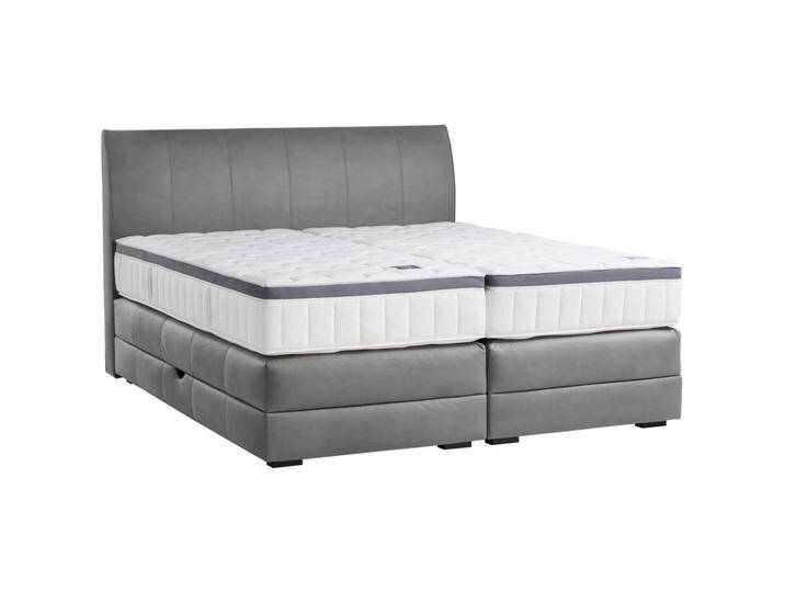 Novel BOXSPRINGBETT, Grau, Wenge, H4, 7-Zonen, Höhe ca. 27 cm, 180x200 cm, Bettkasten, gepolstertes Kopfteil, Federkernmatratze, Stoffauswahl, in Novel BOXSPRINGBETT, Grau, Wenge, H4, 7-Zonen, Höhe ca. 27 cm, 180x200 cm, Bettkasten, gepolstertes Kopfteil, Federkernmatratze, Stoffauswahl, in von Novel