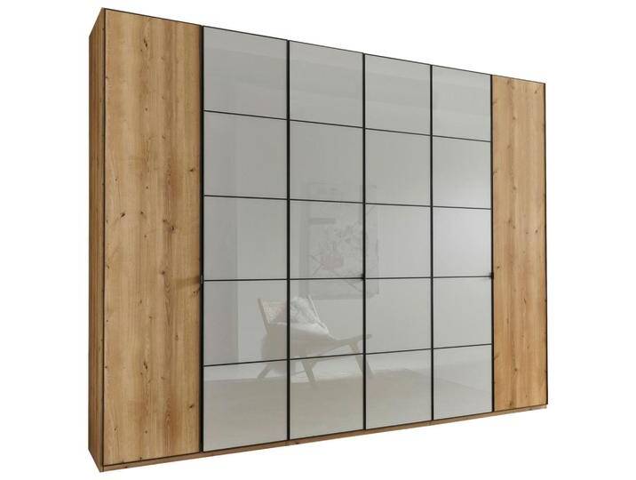 Novel DREHTÜRENSCHRANK, Champagner, Eiche Bianco, Metall, 6 Fächer, 300x216x58 cm, ISO 9001, Goldenes M, Made in Germany, Beimöbel erhältlich, Novel DREHTÜRENSCHRANK, Champagner, Eiche Bianco, Metall, 6 Fächer, 300x216x58 cm, ISO 9001, Goldenes M, Made in Germany, Beimöbel erhältlich, von Novel