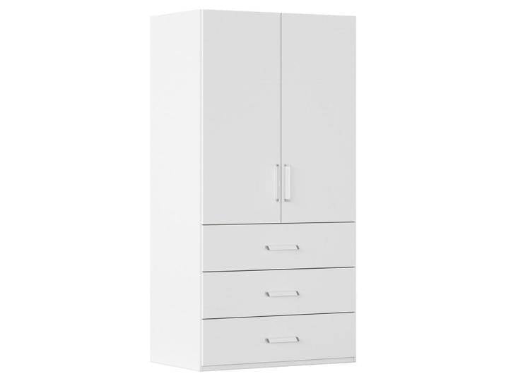 Novel DREHTÜRENSCHRANK, Weiß, 2 Fächer, 3 Schubladen, 101x223x60 cm, Blauer Engel, Goldenes M, BQ - Bündnis für Qualität, Made in Germany, von Novel