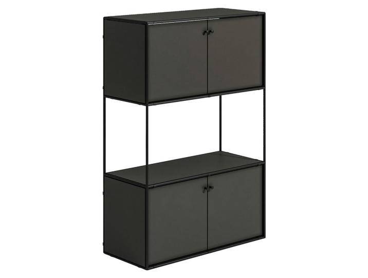 Novel HIGHBOARD, Anthrazit, Schwarz, 1 Fächer, 80.7x120x35.8 cm, FSC, Beimöbel erhältlich, Wohnzimmer, Kommoden & Sideboards, Highboards von Novel