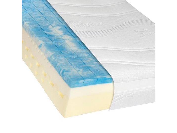 Novel KALTSCHAUMMATRATZE, Weiß, H3, rechteckig, 140x200 cm, Made in Germany, OEKO-TEX® STANDARD 100, Über- und Sondergrößen erhältlich, Bezug von Novel