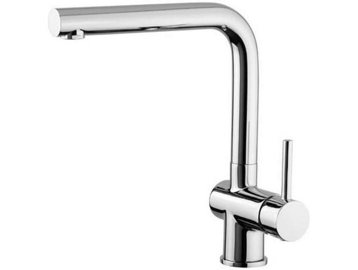 Novel KÜCHENARMATUR, Edelstahl, Metall, 12.2x25.5x24 cm, flexible Anschlussschläuche, Keramikkartusche, schwenkbarer Auslauf, Armaturen von Novel