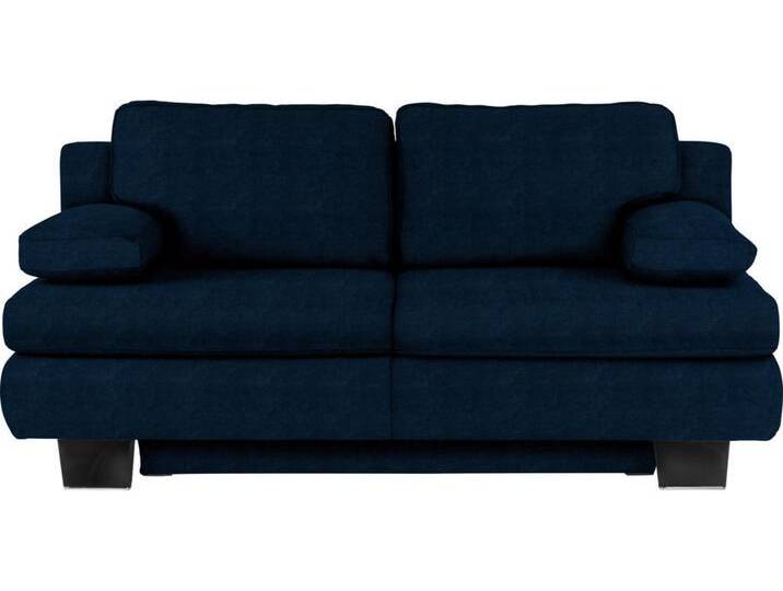 Novel SCHLAFSOFA Macy, Dunkelblau, 2-Sitzer, Füllung: Schaumstoff, 203x94x100 cm, Fußauswahl, Stoffauswahl, Schlafen auf Sitzhöhe, Rücken echt, von Novel