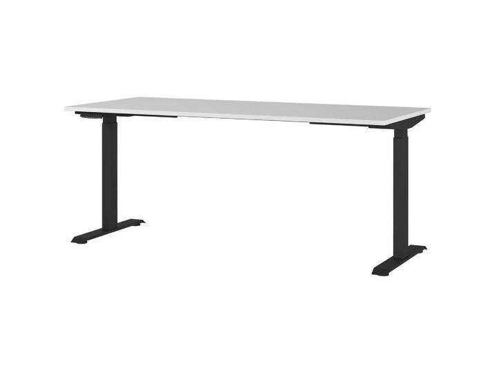 Novel SCHREIBTISCH, Schwarz, Hellgrau, rechteckig, eckig, Kufe, 80x72-118x180 cm, Made in Germany, höhenverstellbar, Arbeitszimmer, Schreibtische, Novel SCHREIBTISCH, Schwarz, Hellgrau, rechteckig, eckig, Kufe, 80x72-118x180 cm, Made in Germany, höhenverstellbar, Arbeitszimmer, Schreibtische, von Novel