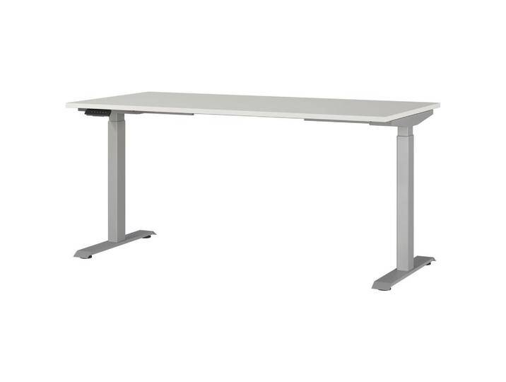 Novel SCHREIBTISCH, Silber, Hellgrau, rechteckig, eckig, Kufe, 80x72-118x160 cm, Made in Germany, höhenverstellbar, Arbeitszimmer, Schreibtische, Novel SCHREIBTISCH, Silber, Hellgrau, rechteckig, eckig, Kufe, 80x72-118x160 cm, Made in Germany, höhenverstellbar, Arbeitszimmer, Schreibtische, von Novel