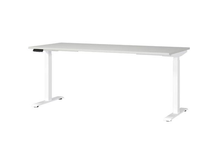 Novel SCHREIBTISCH, Weiß, Hellgrau, rechteckig, eckig, Kufe, 80x72-118x180 cm, Made in Germany, höhenverstellbar, Arbeitszimmer, Schreibtische, Novel SCHREIBTISCH, Weiß, Hellgrau, rechteckig, eckig, Kufe, 80x72-118x180 cm, Made in Germany, höhenverstellbar, Arbeitszimmer, Schreibtische, von Novel