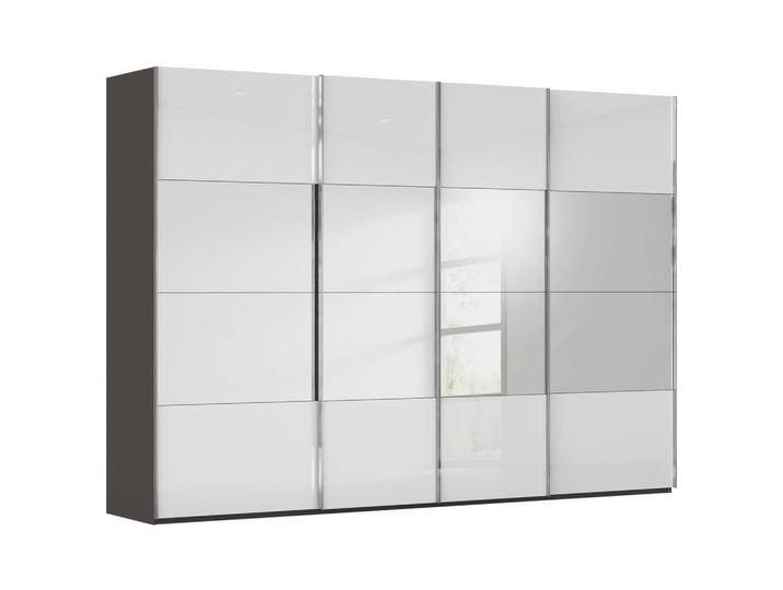 Novel SCHWEBETÜRENSCHRANK SALIGO, Graphit, Weiß, 8 Fächer, 316x235x68 cm, Blauer Engel, Made in Germany, Beimöbel erhältlich, umfangreiches Zubehör in Novel SCHWEBETÜRENSCHRANK SALIGO, Graphit, Weiß, 8 Fächer, 316x235x68 cm, Blauer Engel, Made in Germany, Beimöbel erhältlich, umfangreiches Zubehör in von Novel