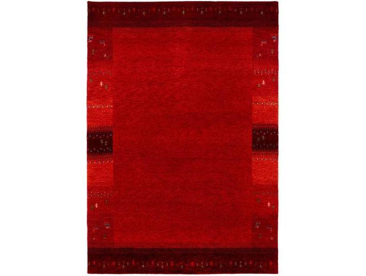 Novel WOLLTEPPICH, Rot, Uni, rechteckig, 250x350 cm, für Fußbodenheizung geeignet, Teppiche & Böden, Teppiche, Naturteppiche von Novel