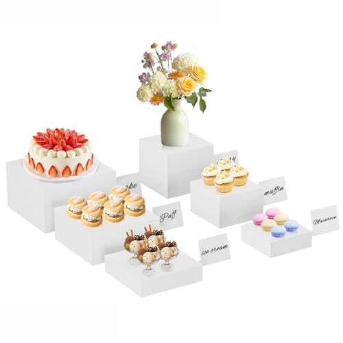Novelfun 6 Stück Buffet Erhöhungen Acryl Buffet Riser with Mini Buffet Schilder Tabletop Display Verschiedene Größen Lebensmittel Präsentationsständer für Collectibles Schmuck Figuren Novelfun 6 Stück Buffet Erhöhungen Acryl Buffet Riser with Mini Buffet Schilder Tabletop Display Verschiedene Größen Lebensmittel Präsentationsständer für Collectibles Schmuck Figuren von Novelfun