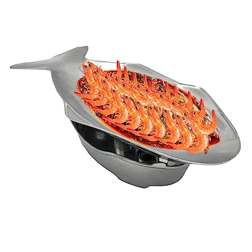 Hot Pot Set Fischplatte,Servierplatte aus Aluminium im thailändischen Stil | Fisch-Servierplatte für Ofen, Grill, Camping, drinnen und draußen Novent von Novent