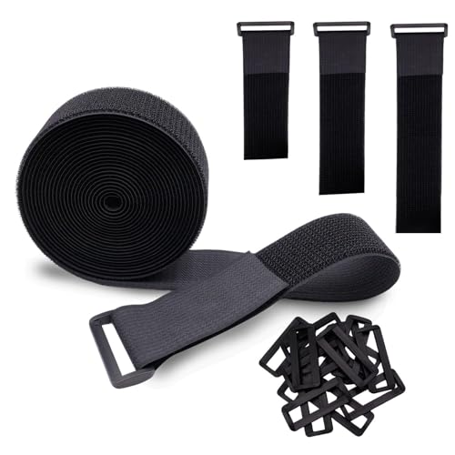 Noviatrix 5cm × 5m Klettband, Kabelbinder Klett mit 15 Schnallen, Verstellbar Klettverschluss Frei Zuschneidbar klettband Kabelbinder für Kabel Schläuche Nähen Noviatrix 5cm × 5m Klettband, Kabelbinder Klett mit 15 Schnallen, Verstellbar Klettverschluss Frei Zuschneidbar klettband Kabelbinder für Kabel Schläuche Nähen von Noviatrix