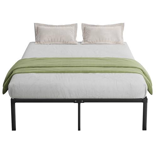 Novilla Bettgestell 90 x 190 cm, Metallbett mit Metall Lattenrost, Bettgestelle 30,5cm Höhe, Leichte Montage und Stauraum unter dem Bett, Schwarz Novilla Bettgestell 90 x 190 cm, Metallbett mit Metall Lattenrost, Bettgestelle 30,5cm Höhe, Leichte Montage und Stauraum unter dem Bett, Schwarz von Novilla