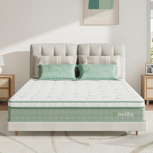 Novilla H3 Matratze 135x190 Höhe 24cm Taschenfederkernmatratze 3 Zonen Matratze Gelschaummatratze mit Öko-Tex Zertifiziert von Novilla