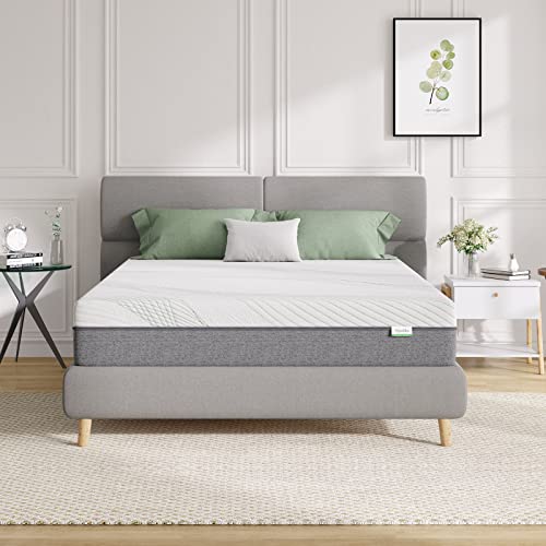 Novilla Matratze 135x190cm H2 Gel Memory Foam Kaltschaummatratze 7 Zonen Schaumstoff Rollmatratze Atmungsaktiv Unterstützend Bewegung Isolierung Oeko-Tex 18cm von Novilla