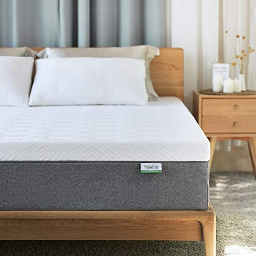 Novilla Matratze 140x190cm H3 Gel Memory Foam Kaltschaummatratze 7 Zonen Schaumstoff Rollmatratze Bambusfasern Atmungsaktiv Oeko-Tex 22cm von Novilla