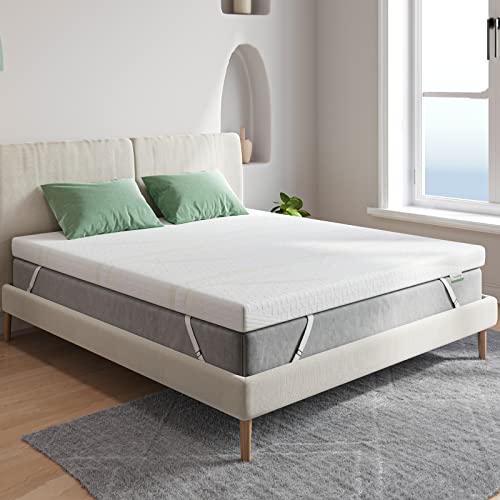 Novilla Matratzen Topper 100x200 10cm Höhe Gel Topper Memory Foam MatratzenTopper für Boxspringbett Wohnwagen Schlafsofa Matratzenauflage Bezug Waschbar Oeko-Tex von Novilla