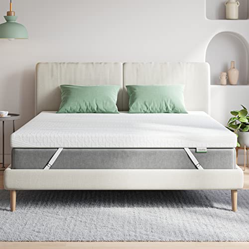 Novilla Matratzen Topper 150x200 5cm Höhe Gel Topper Memory Foam MatratzenTopper für Boxspringbett Wohnwagen Schlafsofa Matratzenauflage Bezug Waschbar Öko-TEx von Novilla