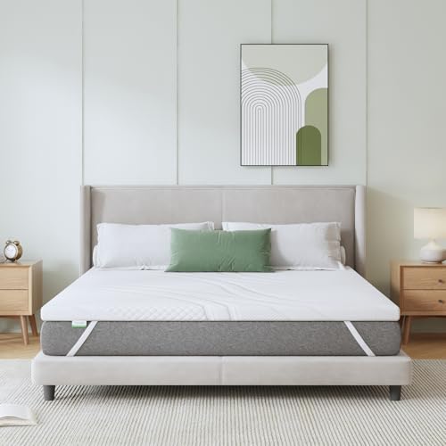 Novilla Matratzen Topper 160x200 5cm Höhe Gel Topper Memory Foam MatratzenTopper für Boxspringbett Wohnwagen Schlafsofa Matratzenauflage Bezug Waschbar Oeko-TEx von Novilla