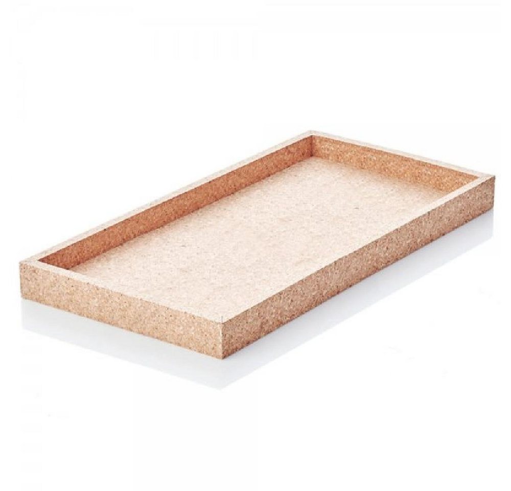 Novoform Tablett Design Dekotablett Rechteckig Natural Cork (40x20cm) von Novoform