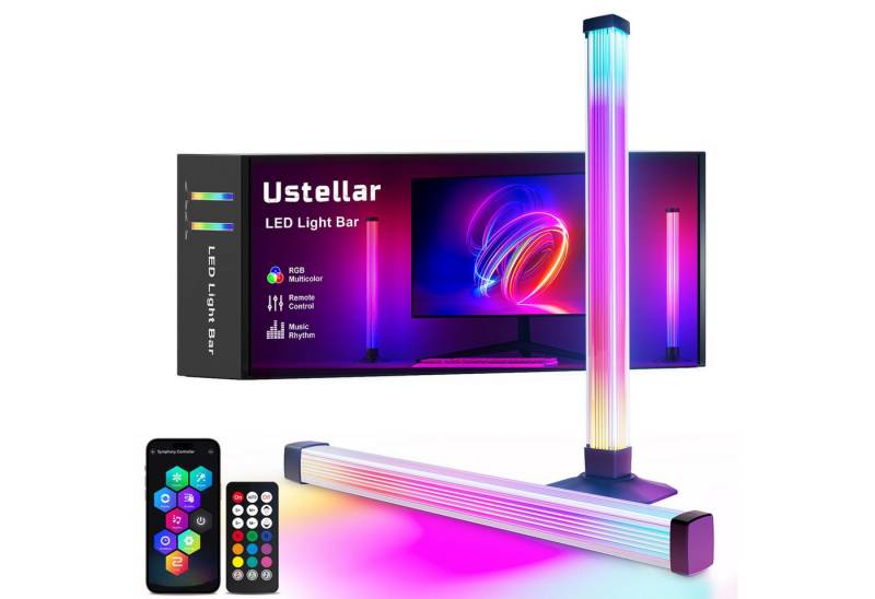 Novostella LED Stripe LED Lightbar RGB Gaming Lampe Ambiente 360° TV Licht Bar 2 PCS von Novostella
