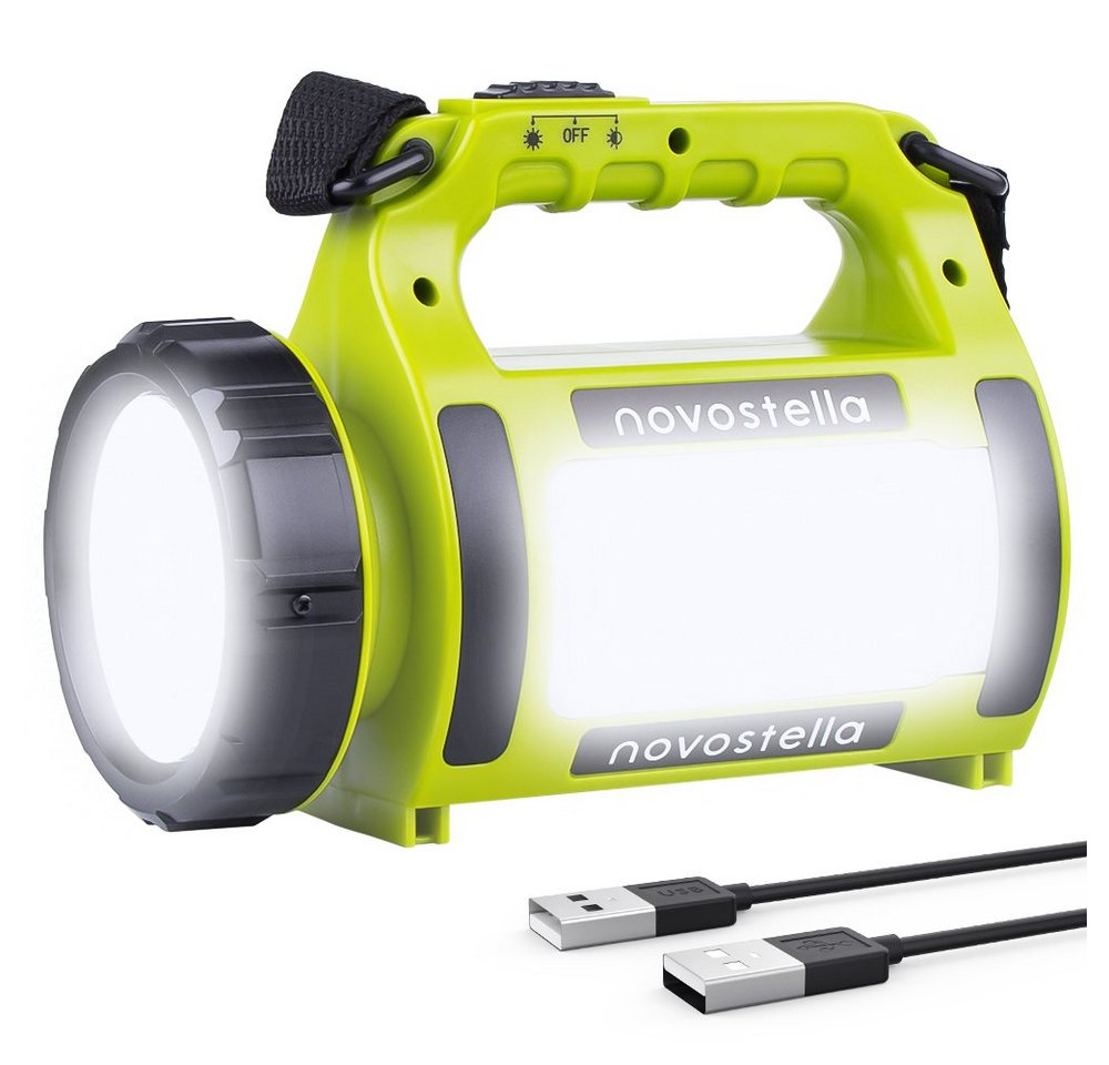Novostella Taschenlampe, LED Campinglampe Handscheinwerfer wiederaufladbare Laterne Tragbar von Novostella