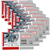novus 24/6 SUPER Heftklammern - 10.000 Stück von Novus